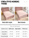 Load image into Gallery viewer, Lanxu Home Textiles French Retro Double Yarn Four-piece Set Cotton Bow Lace Quilt Cover Girl's Heart Bedding