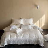 Load image into Gallery viewer, French romantic Tencel four-piece cool quilt cover sleeping naked sheets ice silk bedding summer light luxury high sense