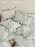 Load image into Gallery viewer, FANTASIA Collection Dream Planet [Wild Mist Sleeping Rain] Class A cotton washed cotton edge four-piece set of pure cotton sheets