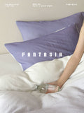Load image into Gallery viewer, FANTASIA Dream Planet [Ode to Rosemary] gradual change purple double-layer yarn cotton four-piece set of pure cotton sheets