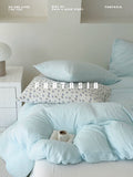 Load image into Gallery viewer, FANTASIA Dream Planet [Mint Girl] Blue Cotton Double Yarn Bed Four-piece Cotton Sheet