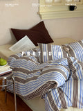 Load image into Gallery viewer, FANTASIA Collection Dream Planet [Star Season Pickup] British Style Striped Cotton Bed Four-piece Cotton Sheet