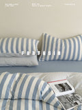 Load image into Gallery viewer, FANTASIA Collection Dream Planet [Sequence Harbor] Striped double-layer yarn cotton bed four-piece cotton bed sheet