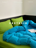 Load image into Gallery viewer, FANTASIA Dream Planet [Heidelberg Past] Class A knitted cotton blue four-piece cotton sheets