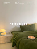 Load image into Gallery viewer, FANTASIA Dream Planet [Brooke Grandma Green] Light Luxury Waffle Cotton Four-piece Cotton Sheet