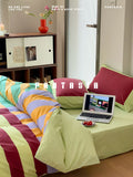 Load image into Gallery viewer, FANTASIA Collection Dream Planet [Clear Sky Fantasy Island] Dopamine Cotton Bed Four-piece Cotton Sheet