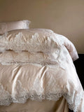 Load image into Gallery viewer, French romantic Tencel four-piece cool quilt cover sleeping naked sheets ice silk bedding summer light luxury high sense