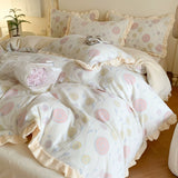 Load image into Gallery viewer, Winter Romantic Carved Milk Fleece Four-piece French Double-sided Fleece Thickened Quilt Cover Sheet Warm Fleece Bedding