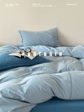Load image into Gallery viewer, FANTASIA Collection Dream Planet  80 blue cotton beds four-piece cotton sheets