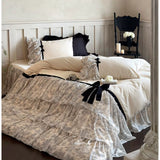 Load image into Gallery viewer, Antique ballet 🥰 French romantic niche cotton polished four-piece set of pure cotton long-staple cotton Lolita heavy industry bedding