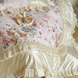 Load image into Gallery viewer, French Sweet Wind Pegasus Flower Four-piece Set Tencel Cotton Lace Quilt Cover Princess Wind Summer Sheet Bedding