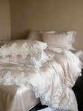 Load image into Gallery viewer, French romantic Tencel four-piece cool quilt cover sleeping naked sheets ice silk bedding summer light luxury high sense