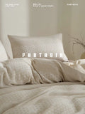 Load image into Gallery viewer, FANTASIA set dream planet [empty lamp floating light] retro polka dot cotton double-layer yarn four-piece set of pure cotton sheets