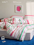 Load image into Gallery viewer, FANTASIA Collection Dream Planet [Tsubushima Early Age] Dopamine Striped Cotton Bed Four-piece Cotton Sheet
