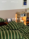 Load image into Gallery viewer, FANTASIA Collection Dream Planet [Greenwich Autumn] Class A Striped Knitted Cotton Four-piece Cotton Sheet