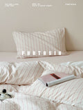 Load image into Gallery viewer, FANTASIA Collection Dream Planet [Preset Romance] Pink Striped Cotton Bed Four-piece Cotton Sheet