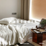 Load image into Gallery viewer, FANTASIA Collection Dream Planet [Moonrise Tide] Class A Pure White Waffle Pure Cotton Four-piece Cotton Sheet