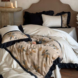 Load image into Gallery viewer, French light luxury retro style cotton four-piece set long-staple cotton digital printing quilt cover pure cotton high-end bedding