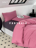 Load image into Gallery viewer, FANTASIA Collection Dream Planet [A Moment Half Dream] Pink Grey Class A Cotton Knitted Cotton Four-piece Cotton Sheet