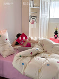 Load image into Gallery viewer, FANTASIA Collection Dream Planet [Sugar Coated Carat Sea] 100S Jewel Cotton Bed Four-piece Cotton Sheet