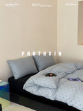 Load image into Gallery viewer, FANTASIA Collection Dream Planet [Floating Iceland] Polka Dot Knitted Cotton Bed Four-piece Cotton Sheet