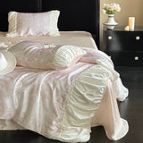 Load image into Gallery viewer, French girl heart cool feeling Lenzing Tencel Xia Liang quilt four-piece washable air conditioner quilt ice silk thin sleeping quilt