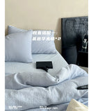Load image into Gallery viewer, FANTASIA Collection Dream Planet [Kirishima Ji Color] Blue Cotton Waffle Bed Four-piece Cotton Sheet