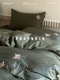 Load image into Gallery viewer, FANTASIA collection dream planet [Qingfu Shuying] goldfish embroidered cotton bed four-piece set of pure cotton sheets