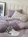 Load image into Gallery viewer, FANTASIA Collection Dream Planet [Fenghua Mountain Sleep] Original Purple Cotton Knitted Cotton Four-piece Cotton Sheet