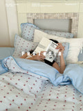 Load image into Gallery viewer, FANTASIA collection dream planet [Liuhai narration] blue ins wind cotton bed four-piece cotton bed sheet