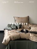 Load image into Gallery viewer, FANTASIA set dream planet [smoke branches and rain leaves] retro new Chinese-style Tencel summer cool four-piece bed sheet