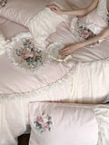 Load image into Gallery viewer, Princess style new 100S long-staple cotton sheets four-piece cotton pure cotton quilt cover premium French bedding