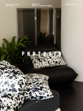 Load image into Gallery viewer, FANTASIA Dream Planet [Broken Shadows] Black and white ink splashing Class A cotton knitted cotton four-piece set of pure cotton sheets