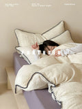 Load image into Gallery viewer, FANTASIA Collection Dream Planet [Stolen Moonlight] Retro Cotton Double Yarn Bed Four-piece Cotton Sheet
