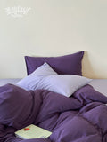 Load image into Gallery viewer, FANTASIA Collection Dream Planet [Evening Iris] Purple Mix and Match Cotton Knitted Cotton Four-piece Cotton Sheet