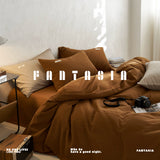 Load image into Gallery viewer, FANTASIA Collection Dream Planet [Pawn Amber] Caramel Color Waffle Cotton Four-piece Cotton Sheet