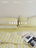 Load image into Gallery viewer, FANTASIA Collection Dream Planet [Sequence Harbor] Striped double-layer yarn cotton bed four-piece cotton bed sheet