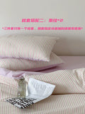 Load image into Gallery viewer, FANTASIA Collection Dream Planet [Washing Sun Like Pansy] Three-dimensional Jacquard Striped Cotton Four-piece Cotton Sheet