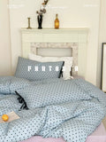 Load image into Gallery viewer, FANTASIA collection dream planet [sequence sea hourglass] retro polka dot blue cotton four-piece set of pure cotton sheets