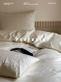Load image into Gallery viewer, FANTASIA Collection Dream Planet [Jacaranda White Dew] Premium Embroidery Cotton Bed Four-piece Cotton Sheet