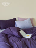 Load image into Gallery viewer, FANTASIA Collection Dream Planet [Evening Iris] Purple Mix and Match Cotton Knitted Cotton Four-piece Cotton Sheet