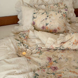 Load image into Gallery viewer, French Vintage Floral Cotton Bedding Set – Soft &amp; Breathable Four-Piece Collection
