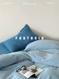 Load image into Gallery viewer, FANTASIA Collection Dream Planet  80 blue cotton beds four-piece cotton sheets