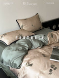 Load image into Gallery viewer, FANTASIA set dream planet [smoke branches and rain leaves] retro new Chinese-style Tencel summer cool four-piece bed sheet