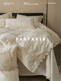 Load image into Gallery viewer, FANTASIA Collection Dream Planet [Violet] French Lace Linen Four-piece Set Embroidered Pure Cotton and Linen Sheet