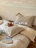 Load image into Gallery viewer, FANTASIA Collection Dream Planet [Wind Baked Sugar Cube] Retro Brown Cotton Bed Four-piece Cotton Sheet