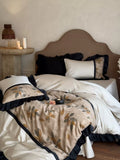 Load image into Gallery viewer, French light luxury retro style cotton four-piece set long-staple cotton digital printing quilt cover pure cotton high-end bedding