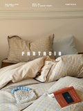 Load image into Gallery viewer, FANTASIA Collection Dream Planet [Wind Baked Sugar Cube] Retro Brown Cotton Bed Four-piece Cotton Sheet
