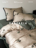 Load image into Gallery viewer, FANTASIA set dream planet [smoke branches and rain leaves] retro new Chinese-style Tencel summer cool four-piece bed sheet