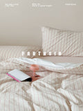 Load image into Gallery viewer, FANTASIA Collection Dream Planet [Preset Romance] Pink Striped Cotton Bed Four-piece Cotton Sheet